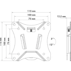 Tilt 1 TV-Wandhalter 33-74cmNeigbar, max. 25kg
