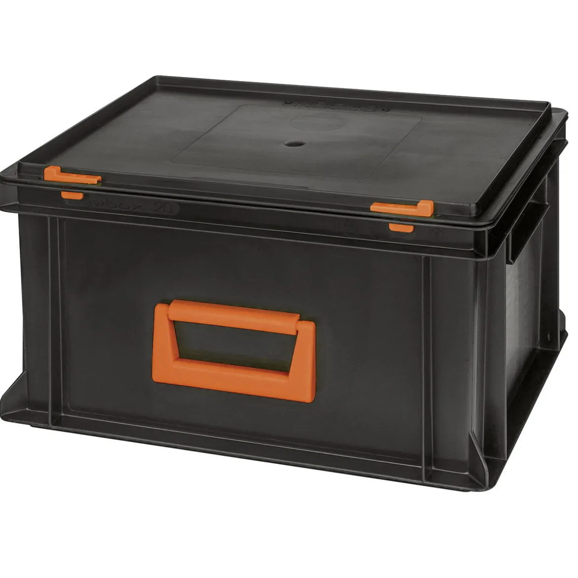Tood Systemkoffer Newbox PC 20 stapelbar 40 x 30 x 23,3 cm schwarz-orange