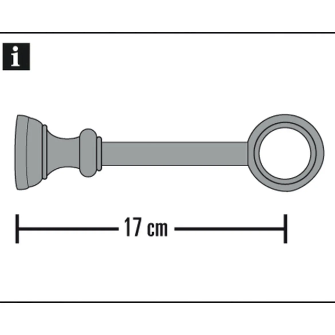 Träger 17 cm KS Bifo 28mm weiß
