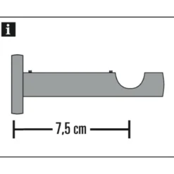 Träger 1-lfg offen New York 12mm edelst.