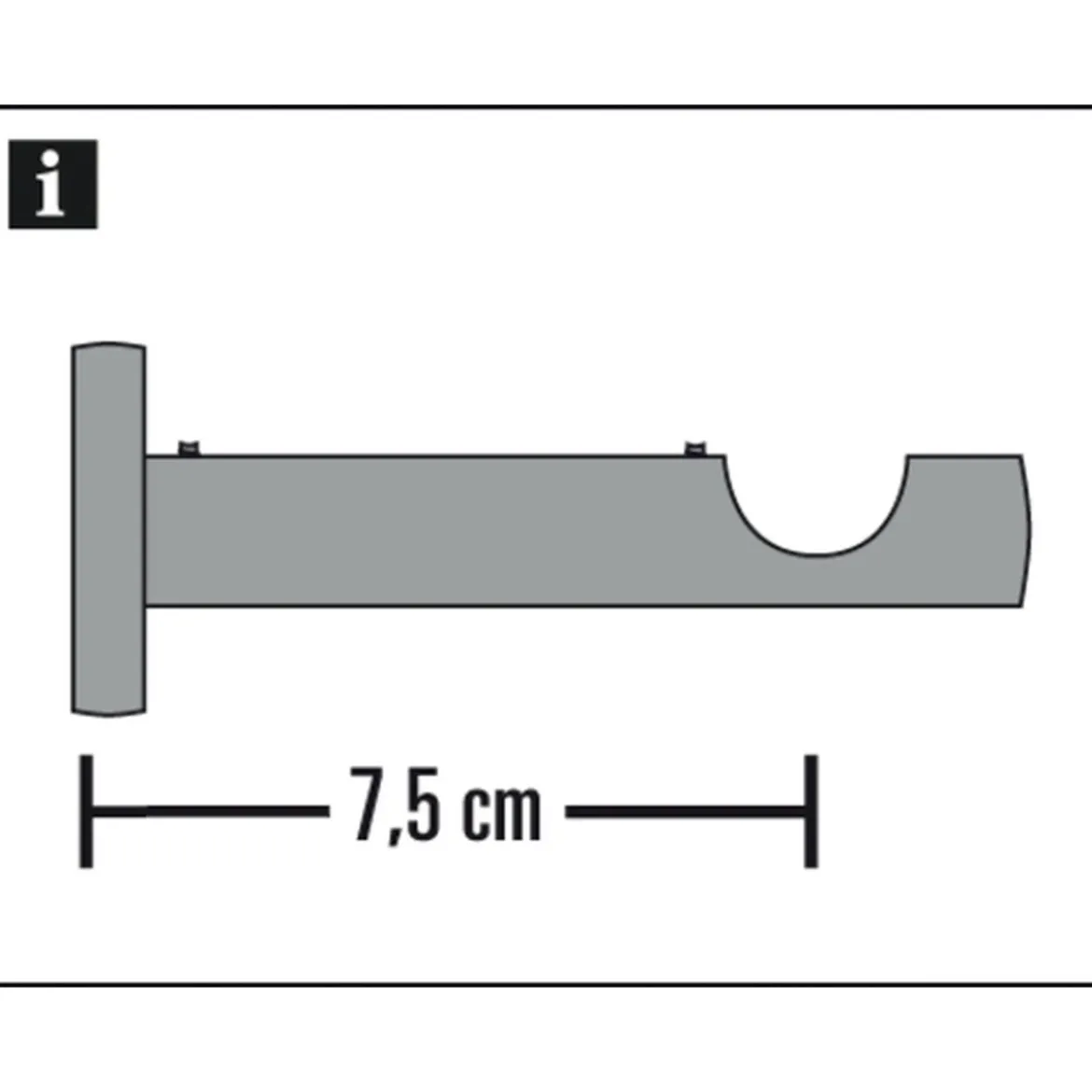 Träger 1-lfg offen New York 12mm edelst.