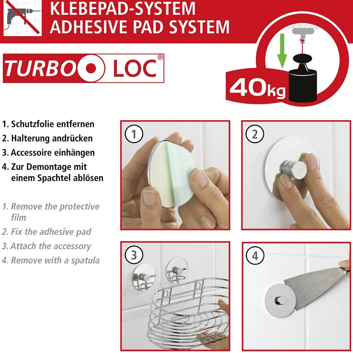 Turbo-Loc WC-papierhalter m/D OreaShine