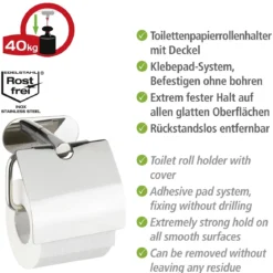 Turbo-Loc WC-papierhalter m/D OreaShine