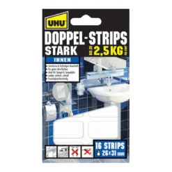 UHUDoppelstrips stark 16 St.
