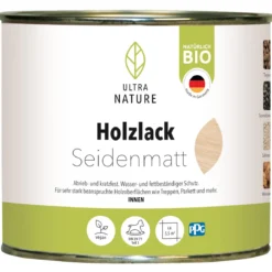 Ultra Nature Holzlack 0.375 l FarblosSeidenmatt
