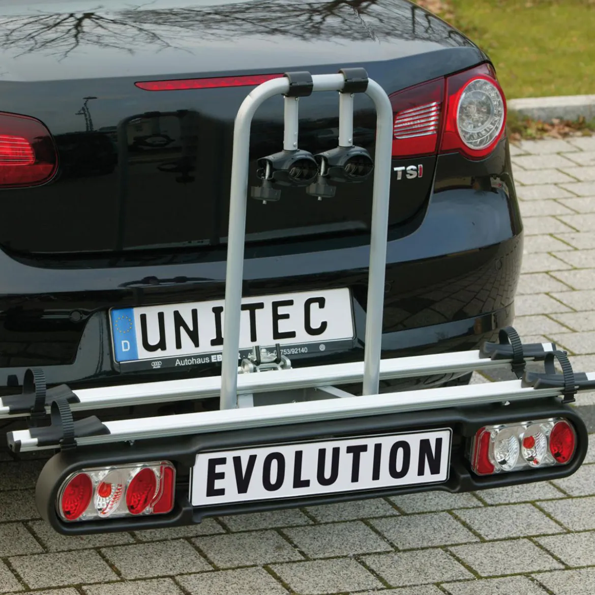 Unitec Fahrrad-Kupplungsträger Alu Atlas für 2 Fahrräder