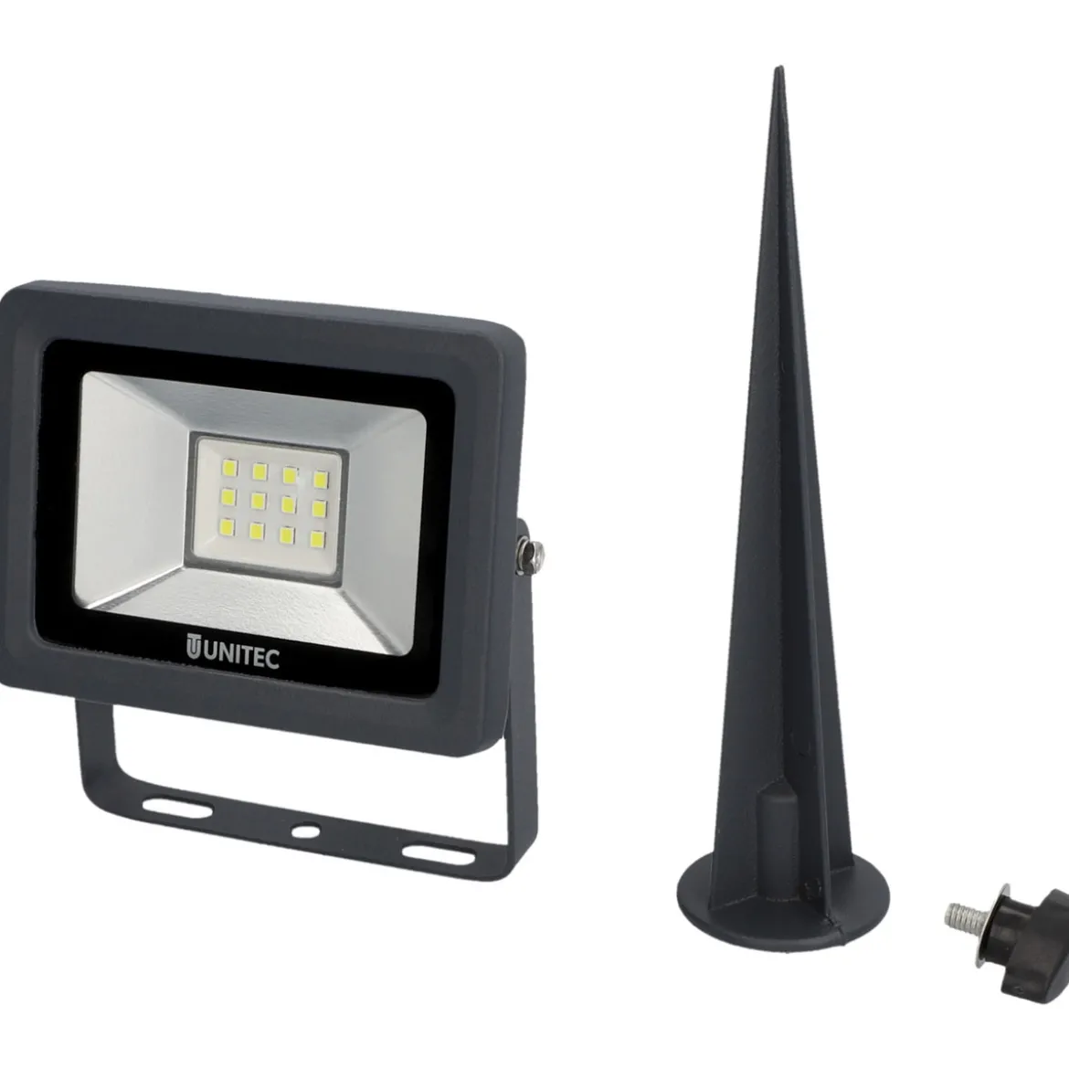 Unitec LED Strahler mit Erdspiess 10W 800 lm