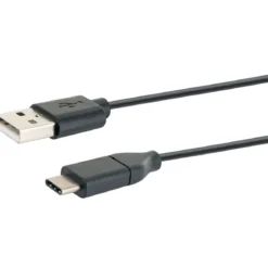 USB 3.1 Adapterkabel 3.1C-St/2.0 A-St 1mschwarz