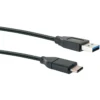 USB 3.1 Adapterkabel C St. - USB 3.0 ASt. 1m sw