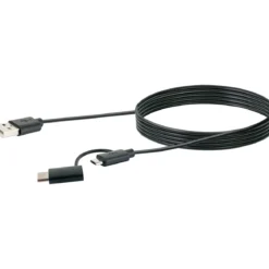 USB 3.1 A-kabel C St./2.0 Micro B St -2.0 A St. 1m sw