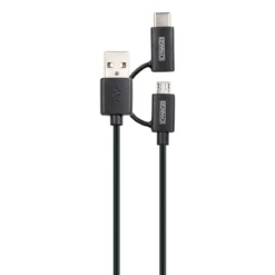 USB 3.1 A-kabel C St./2.0 Micro B St -2.0 A St. 1m sw