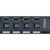 USB 2.0 HUB 4fach schwarz