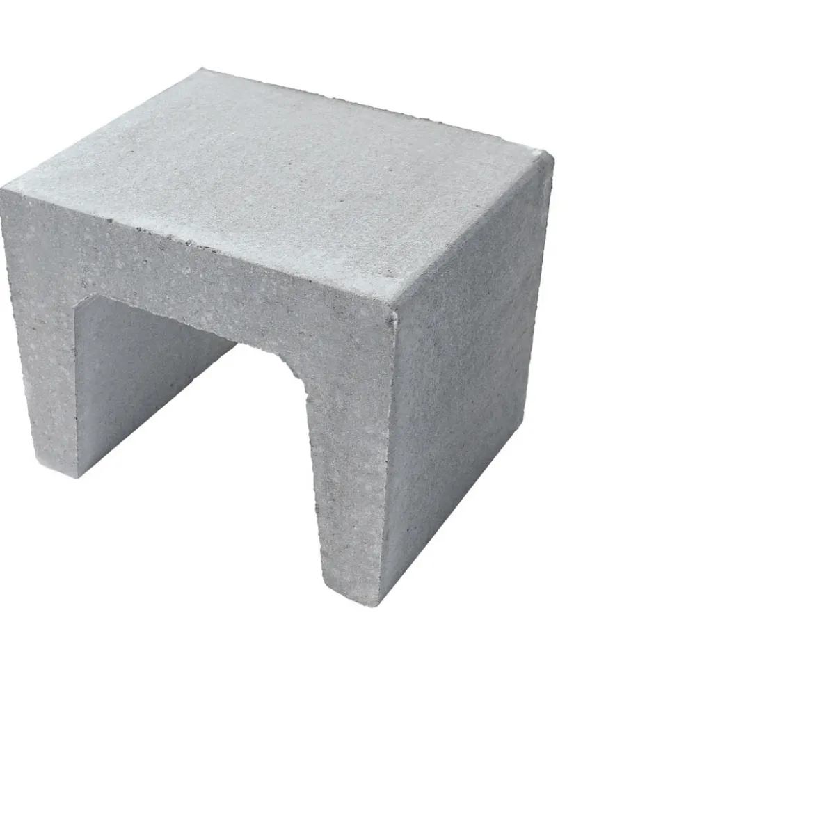 U-Stein-Ecke grau 40/40/40 cm
