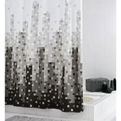 ValblueDuschvorhang Skyline Textil 180 x 200 cm
