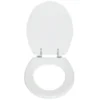 Valblue WC-Sitz Easy 2.0 weiss, MDF-Holzkern, Metallscharniere verchromt