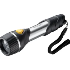 Varta LED-Taschenlampe Day Light Multi LED F20 mit Batterien schwarz