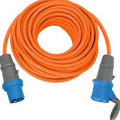 Verl.-Leitung 25m CEE230V/16A IP44H07RN-F3G2,5 orange Stecker u. Kupplung