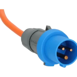 Verl.-Leitung 25m CEE230V/16A IP44H07RN-F3G2,5 orange Stecker u. Kupplung