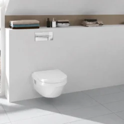 Villeroy & Boch Wand-WC-Set Architecturat abnehmbar Direct Flush, inkl. Wc-Sitz, Absenkautomatik