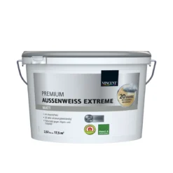 Vincent Fassadenfarbe Premium Aussenweiss Extreme matt 2,5 L