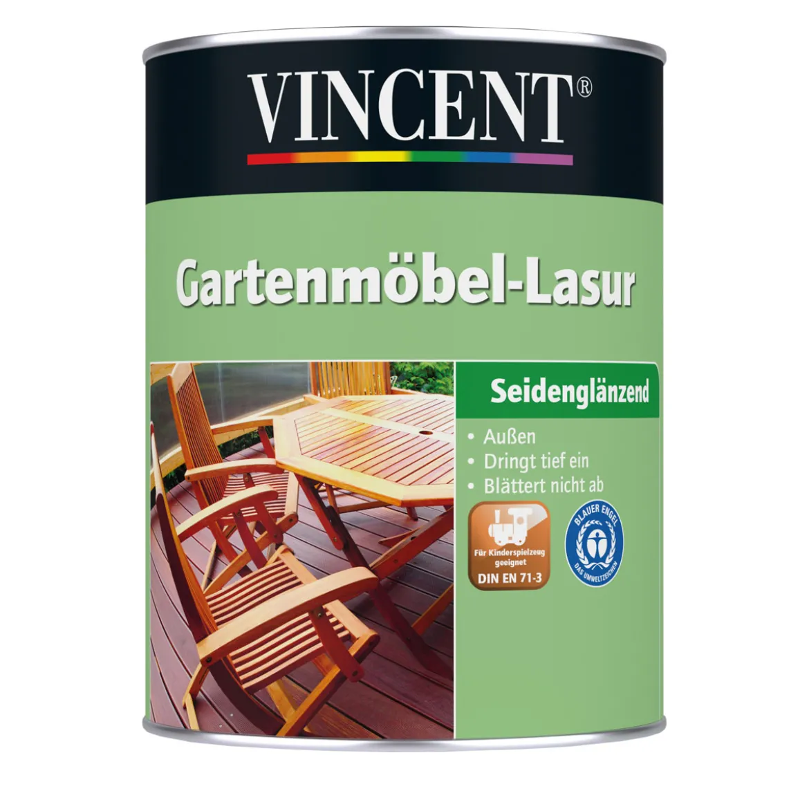 Vincent Gartenmöbel-Lasur Palisander 2,5 L