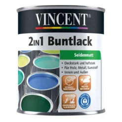 Vincent 2in1 Buntlack Lichtgrau seidenmatt 125 ml