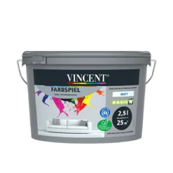 Vincent Innenfarbe Farbspiel MIX matt konservierungsmittelfrei 2,5 L