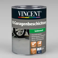 Vincent 1K-Garagen-Beschichtung silbergrau 2,5 L