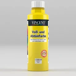 Vincent Voll- und Abtönfarbe gelb 0,5 L