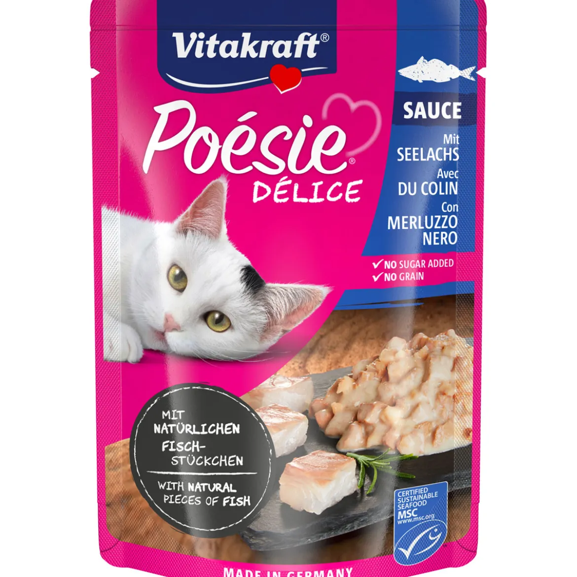VitakraftPoesie Delice Sauce Pouch Seelachs 85 g