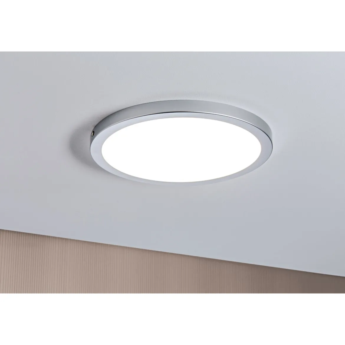 WallCeiling Atria LED-Panel 300 mm19W 4000K Chrom matt 230V Kunststoff