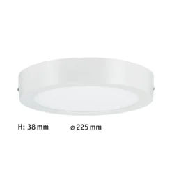WallCeiling Lunar 17W LED 220mm weißmatt 230 V Alu