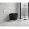 Wand-WC-Set Nakia mattschwarz spuelrand-los inkl. Deckel m. Absenkautomatik