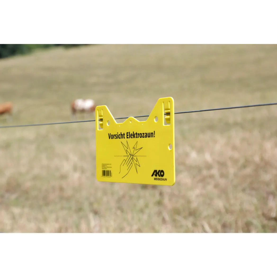 Warnschild beschriftet 26 x 15 cm gelb