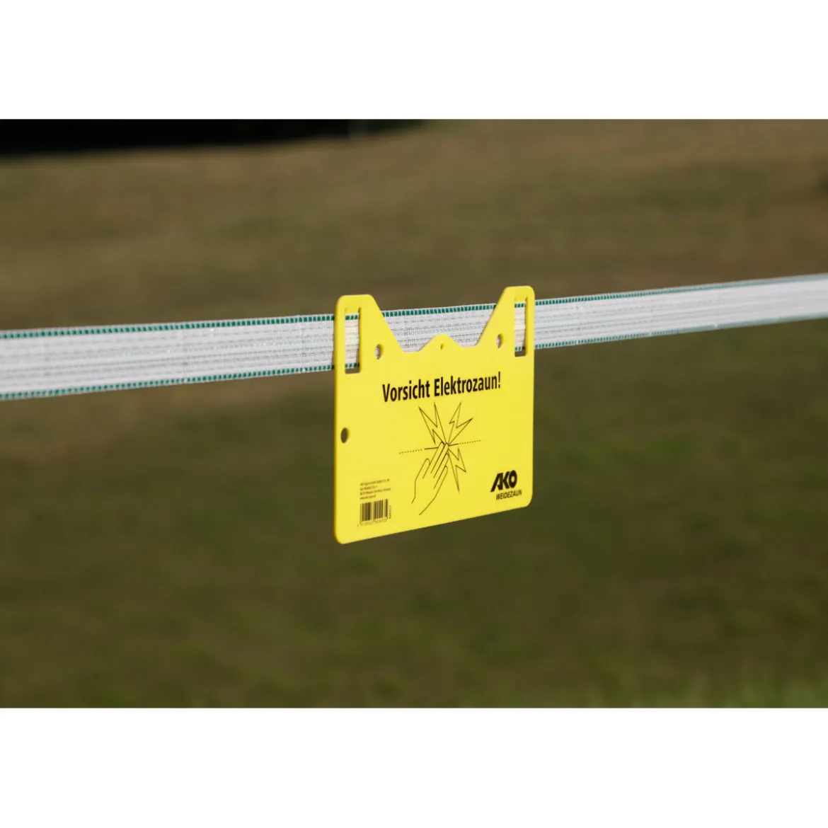 Warnschild beschriftet 26 x 15 cm gelb