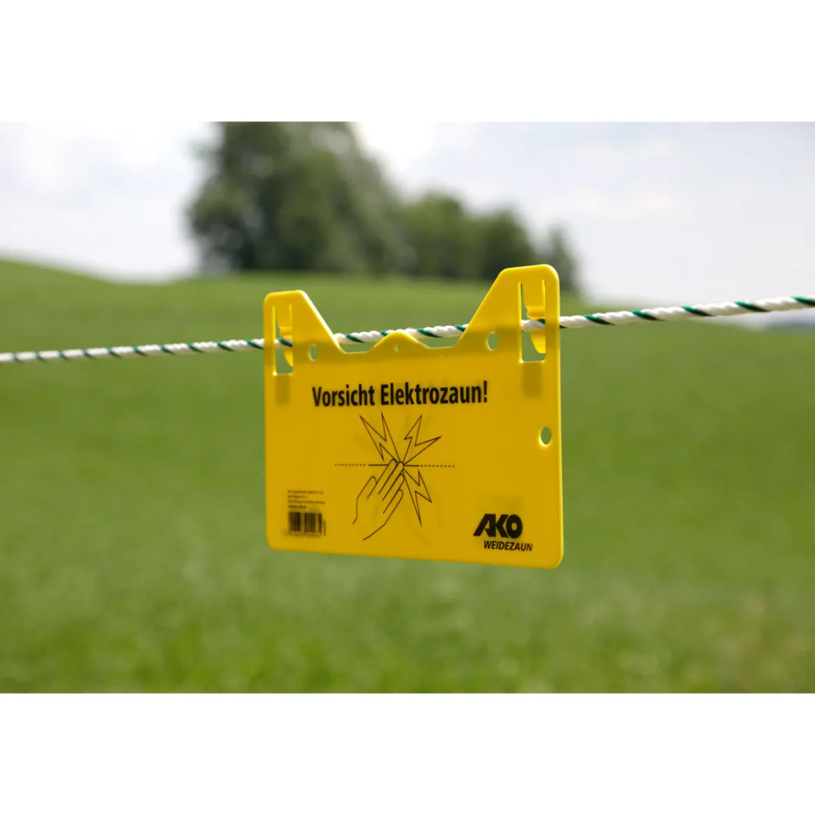Warnschild beschriftet 26 x 15 cm gelb