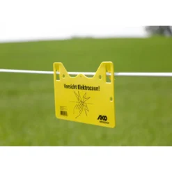 Warnschild beschriftet 26 x 15 cm gelb