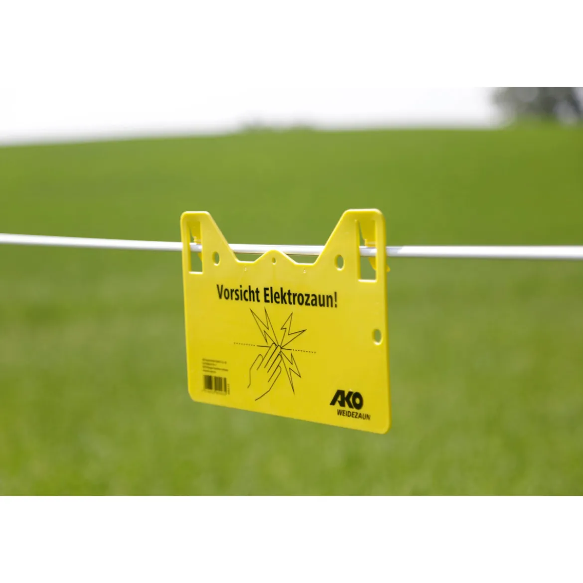 Warnschild beschriftet 26 x 15 cm gelb