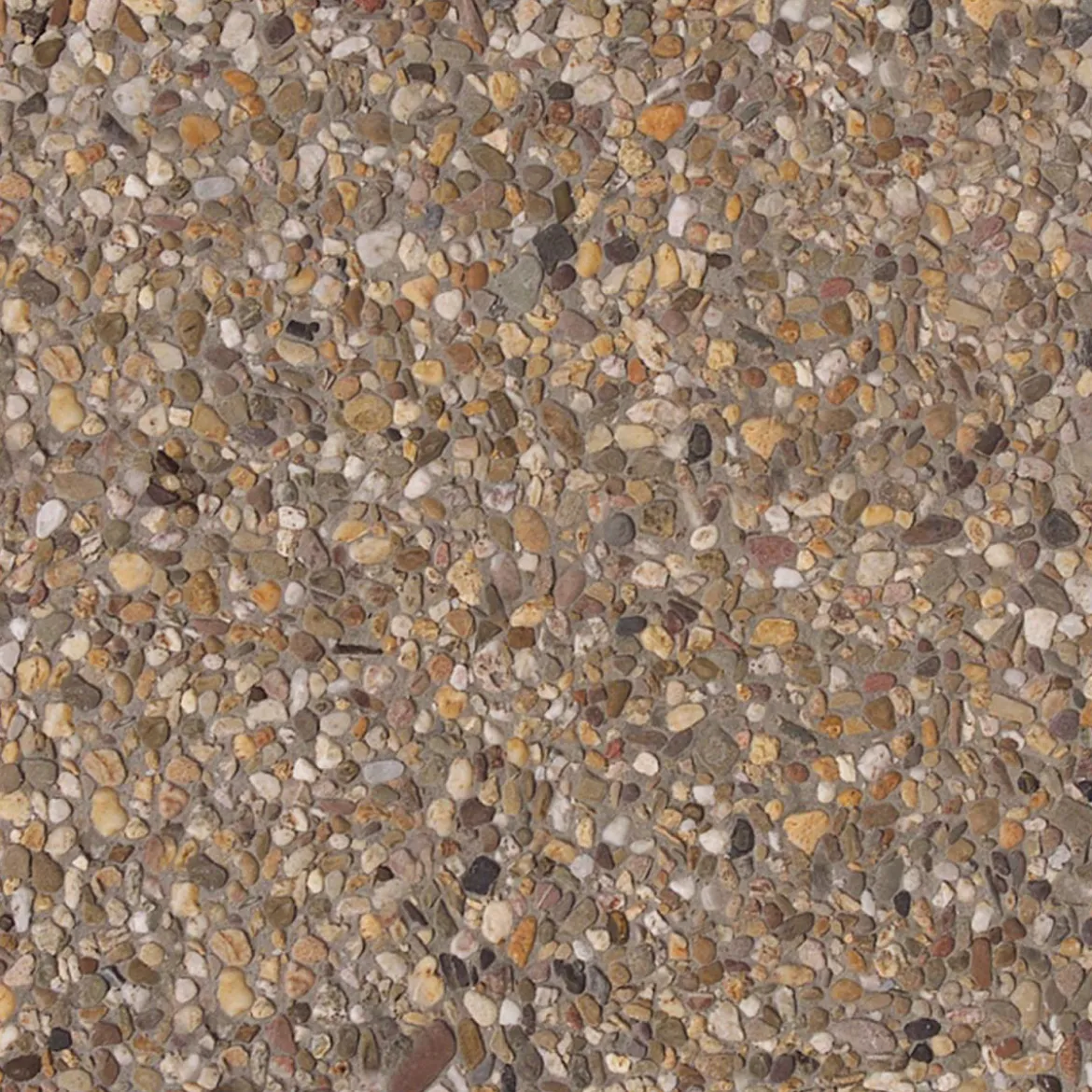 Waschbetonplatte Rheinkies 40/40/4 cm