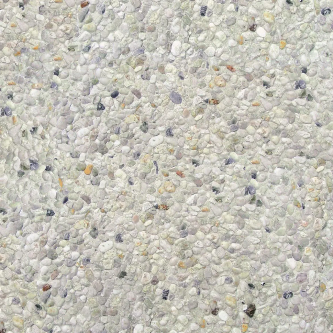 Waschbetonplatte weisse Koernung 40/40/4cm