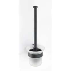 WC-Garnitur, Bosio Black, Edelstahlmatt