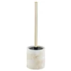 WC-Garnitur Mod. Odos, weiss/gold