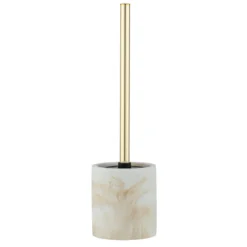 WC-Garnitur Mod. Odos, weiss/gold