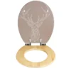 WC-Sitz Stag, MDF/Bambus