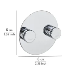 Wenko Adapter Duo Chrom Befestigen ohne bohren Turbo-Loc