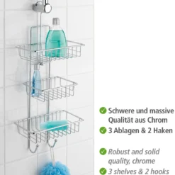 Wenko Duschcaddy Milano 3 Ablagen