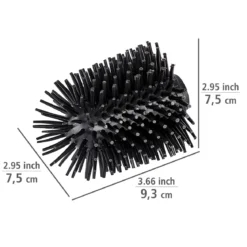 Wenko Ersatzbürstenkopf Durchmesser 7,5 cm schwarz