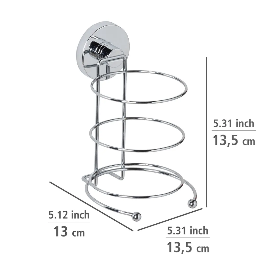 Wenko Haartrocknerhalter Befestigen ohne bohren Vacuum-Loc