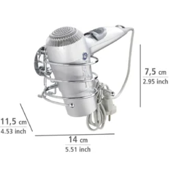 Wenko Haartrocknerhalter Befestigen ohne bohren Turbo-Loc