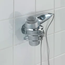 Wenko Haartrocknerhalter Edelstahl Befestigen ohne bohren Turbo-Loc
